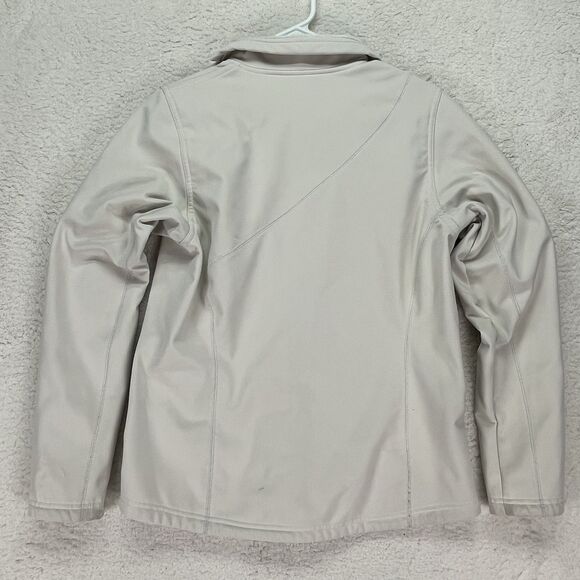 Vintage Nike ACG Jacket Womens Medium Cream‎ Y2K Full Zip Soft Shell Outdoors - Picture 10 of 10